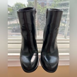 Circus by Sam Edelman Rollins Booties Black Vegan Leather size 6.5